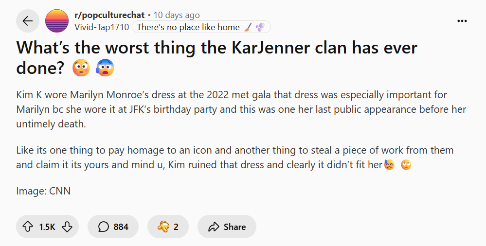 47 Of The Worst Things The KarJenner Clan Has Ever Done: “The Marilyn Monroe Dress” - 1