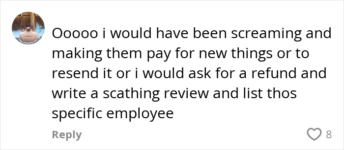 Comment mentioning frustration over a travel hack backfiring after shipping clothes to a hotel to avoid luggage fees.