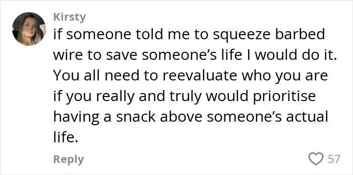 Social media comment discussing a passenger's allergy request announcement on a flight sparking debate. Social media comment discussing a passenger's allergy request announcement on a flight sparking debate.