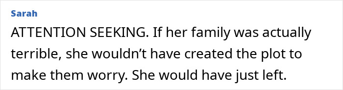 Comment box with text about a woman’s family and mysterious disappearance related to woman who mysteriously vanished in Death Valley. - 13