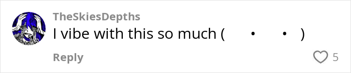 Social media comment expressing strong agreement with post about weird habits that might improve mental and physical health.