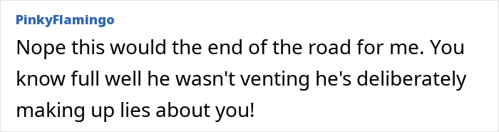 Alt text: Comment discussing a woman who discovers her husband texted his mother, revealing lies and deception in their relationship.