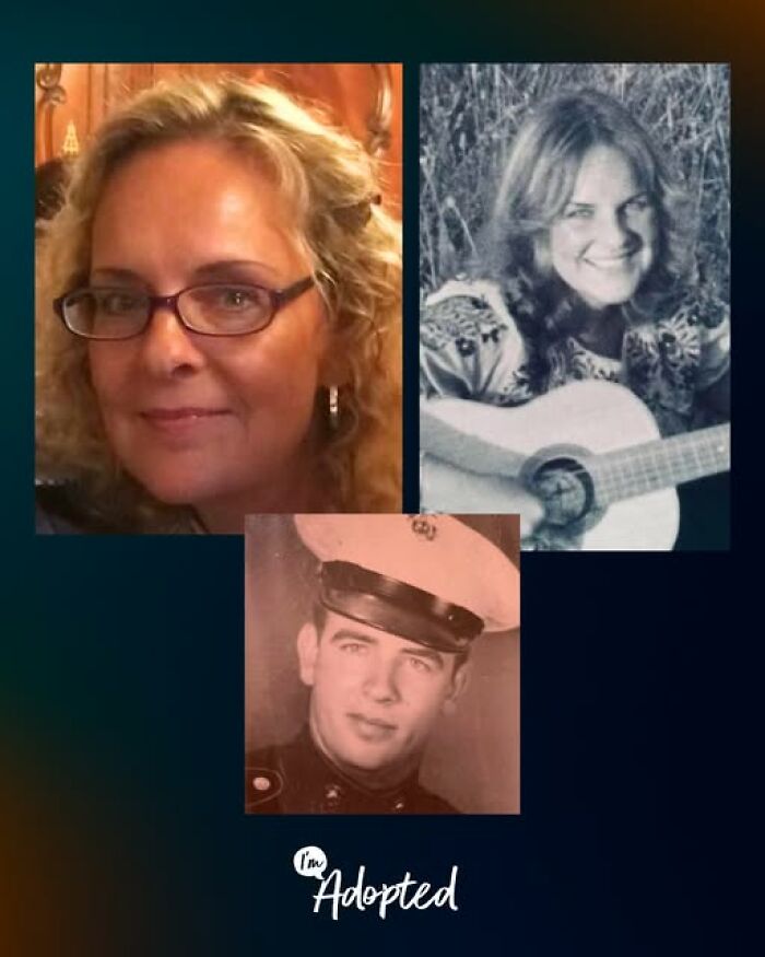 Collage of three people’s portraits with the text I’m adopted, representing wholesome and amazing adoption stories.