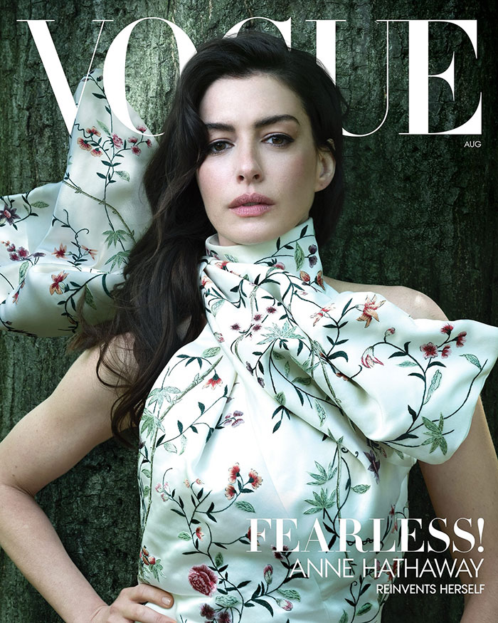 Anne Hathaway on Vogue cover photoshoot wearing floral dress, controversial fashion and fan reactions trending online. Anne Hathaway on Vogue cover photoshoot wearing floral dress, controversial fashion and fan reactions trending online.