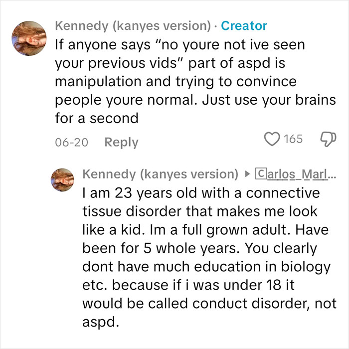 Social media comments discussing sociopath behavior, manipulation, and misconceptions about personality disorders.