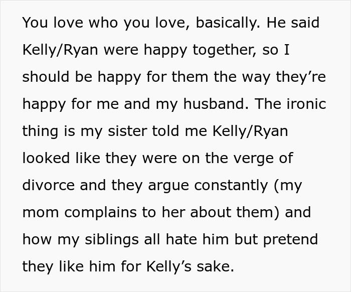 Text discussing a woman refusing to reconnect with toxic family after her stepsister stole her fiancé, causing lasting conflict. - 21