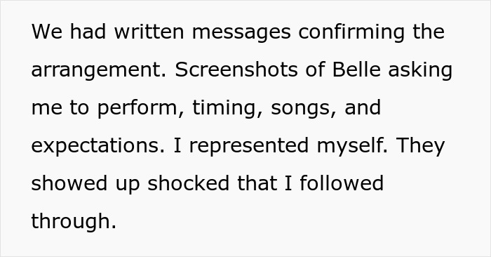 Talented Friend Plays Wedding Without Pay, Sues After Being Snubbed And Treated Like A Vendor - 15