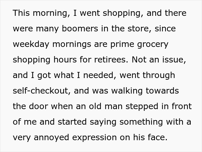 Boomer confronts stranger about pants, shocked by unexpected witty response in grocery store encounter. - 4