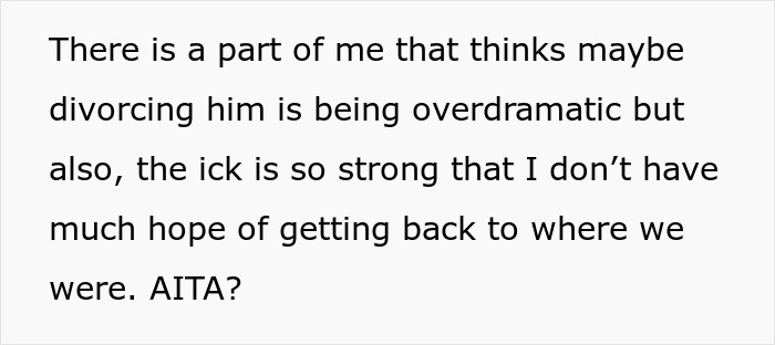 Text expressing heartbreak over husband suggesting polyamory after one year of marriage, feeling unsure about reconciliation. - 12