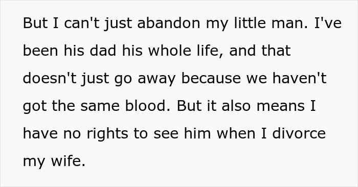 Text about a dad ready to save his child’s life discovering a disheartening truth about parental rights. - 14