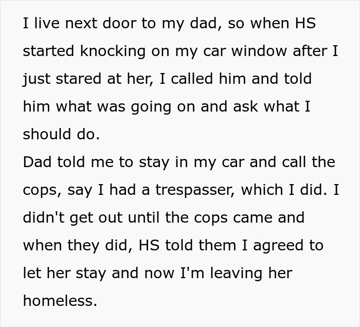 Text from a woman explaining how her half-sister showed up after 17 years, and she refused to help her. Text from a woman explaining how her half-sister showed up after 17 years, and she refused to help her.