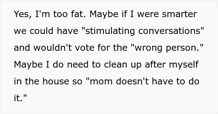 Text showing a guy expressing frustration as his daughter demands an apology for generational trauma, sparking online debate. - 9
