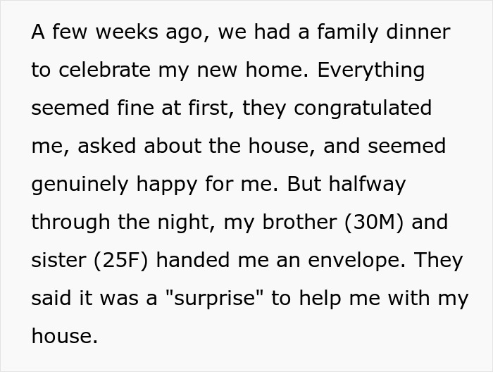 Woman reacts to family stages fake legal notice prank, leading her to cut contact abruptly. Woman reacts to family stages fake legal notice prank, leading her to cut contact abruptly.
