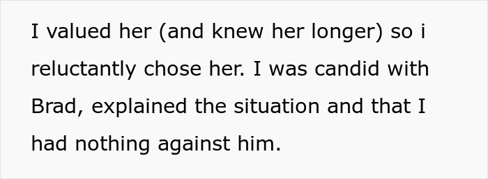 Text excerpt discussing a woman&rsquo;s conflict involving a guy and a friend, related to petty disputes and relationship decisions.
