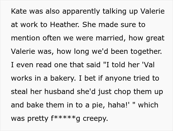 Text excerpt discussing a jealous wife spying on her husband at work, mentioning intense protectiveness and suspicion.