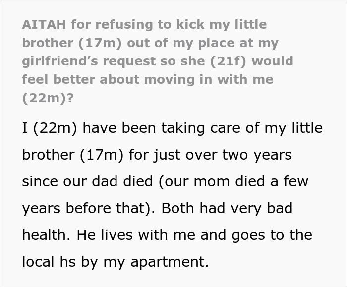 Teen works two jobs to survive after losing parents, facing judgment from brother’s girlfriend calling him a freeloader.