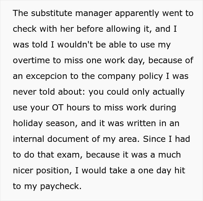 Employee exposes boss stealing two days of pay, blowing the whistle to ensure coworkers know about the unfair wage practice.