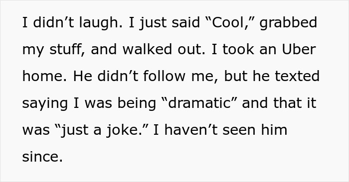 Text excerpt describing a man calls his girlfriend sister situation, highlighting a tense conversation and aftermath.