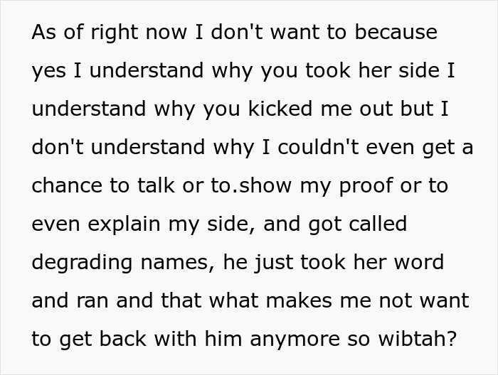 Alt text: Teen forges texts to sabotage dad's relationship, leading to dad kicking out pregnant fianc&eacute;e amid family conflict.