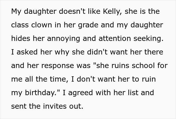 Alt text: Mom deals with unwanted guest at daughter’s party and insists her kid apologize after party ends badly. Alt text: Mom deals with unwanted guest at daughter’s party and insists her kid apologize after party ends badly.