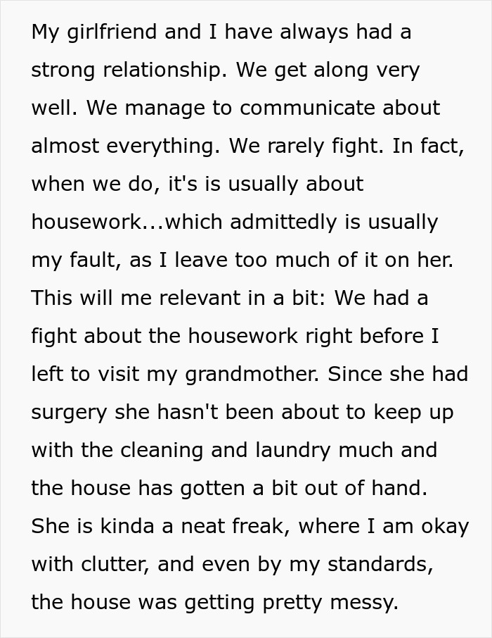 Text excerpt discussing relationship dynamics before an incident where best friend saw girlfriend with another man, prompting to check email.