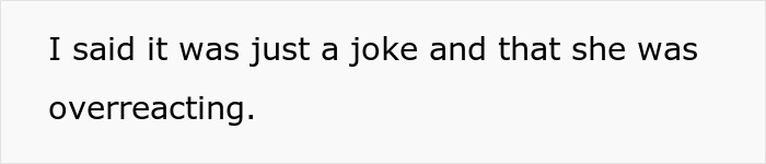 Text saying she was overreacting to family making a dumb ugly sweater joke about a woman’s scar at gathering Text saying she was overreacting to family making a dumb ugly sweater joke about a woman’s scar at gathering