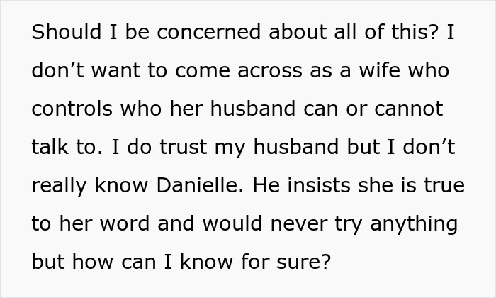 Wife worries about emotional reunion and lingering feelings between husband and his ex raising red flags in their relationship.