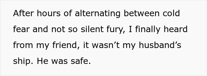 Wife fears husband lost at sea, heartless mother-in-law worries about who will pay for the coffin. Wife fears husband lost at sea, heartless mother-in-law worries about who will pay for the coffin.
