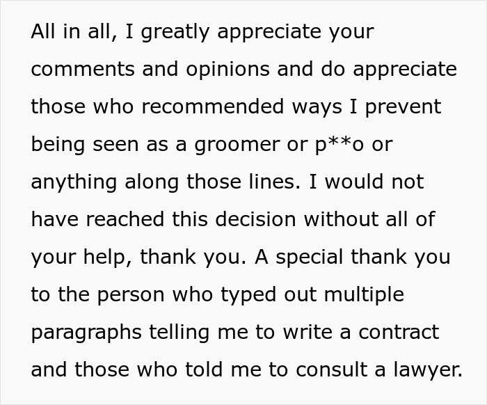 Man discussing banning children from his property due to issues with an entitled parent and feeling like a jerk. - 15