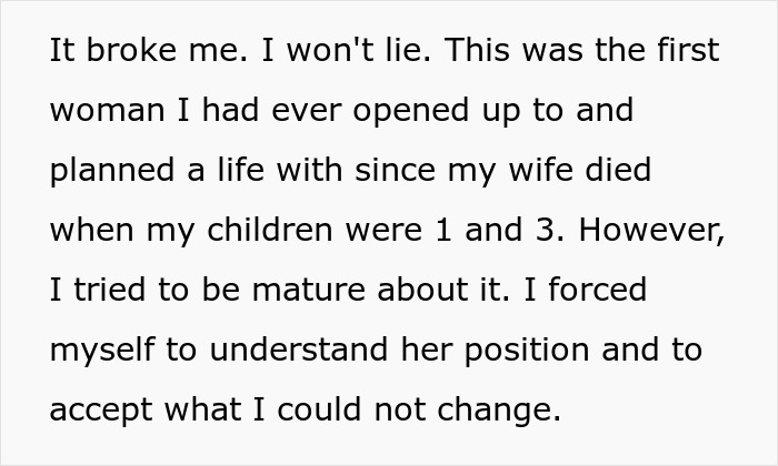 Alt text: Text about fiancee leaving partner after cancer diagnosis, expressing heartbreak and attempts to understand. - 20