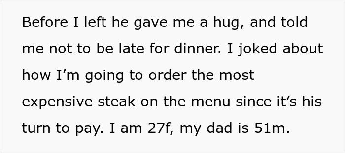 Text excerpt discussing a 27-year-old woman and her 51-year-old father in a situation involving a nurse accusation. Text excerpt discussing a 27-year-old woman and her 51-year-old father in a situation involving a nurse accusation.