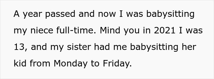 Teen babysitting sister’s kids full-time without payment or respect shares her experience and sets boundaries. - 4