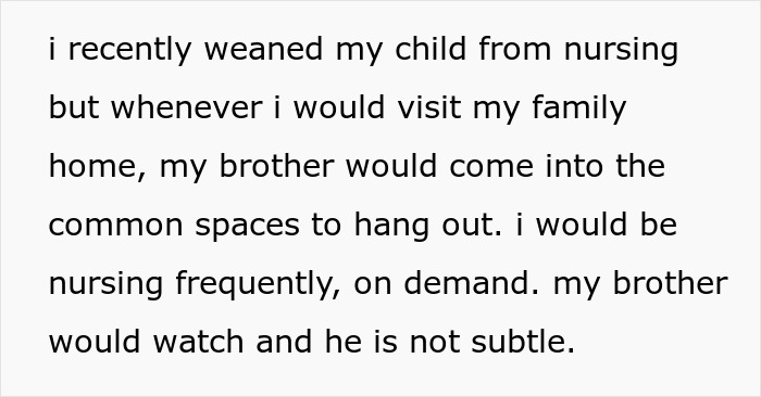Text describing a mom feeling unsafe around her autistic brother while family brushes off her concerns about safety. - 11