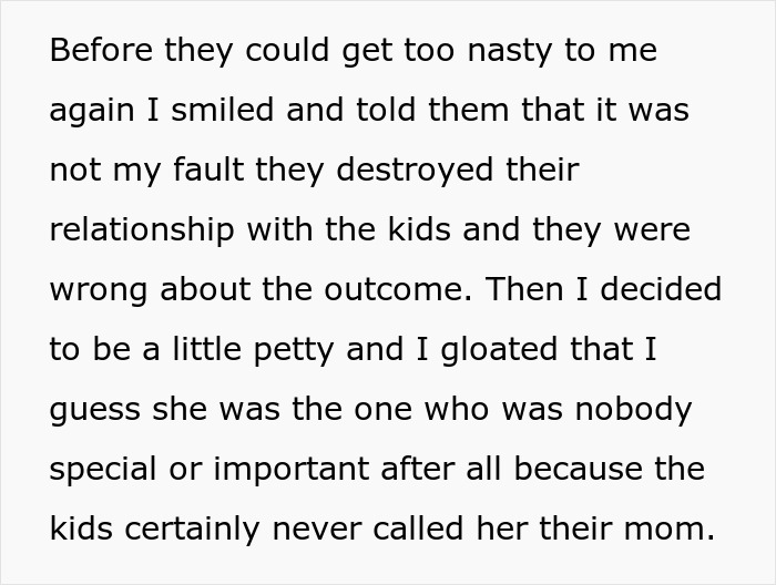 Text from a message explaining how a dad blames his ex after kids choose to go no-contact.