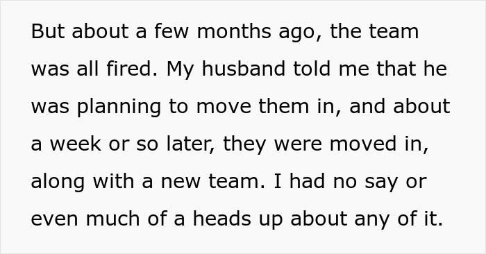 Text excerpt describing a husband&rsquo;s sudden decision to move in his disabled siblings without telling his wife, causing marital tension.