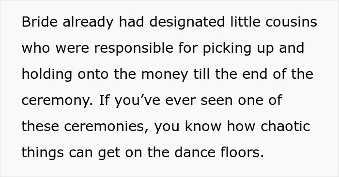 Bride sister caught on camera stealing money during chaotic wedding ceremony with designated cousins holding cash.