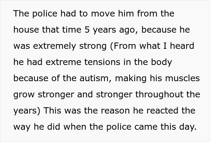 Man on patio showing tense muscles related to autism, giving a slightly unsettling and intense impression.
