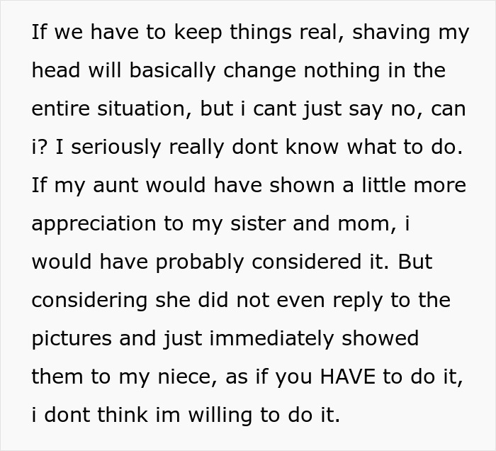 Teen refuses to shave head to support sibling with cancer, causing family upset and tension over the decision.