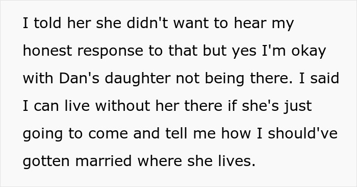 Text excerpt discussing a guy refusing to relocate wedding for his disabled stepsister, causing family drama. - 17