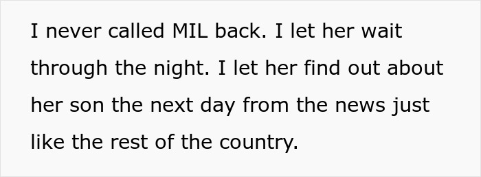 Text describing a wife fearing her husband is lost at sea and a heartless MIL concerned about coffin payment. Text describing a wife fearing her husband is lost at sea and a heartless MIL concerned about coffin payment.