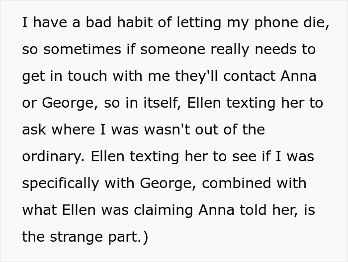 Text about bad habits and suspicious texting involving a best friend possibly trying to sabotage a relationship with a boyfriend.