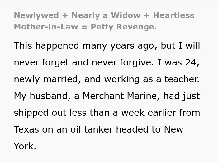 Wife fears husband lost at sea while heartless mother-in-law worries about coffin costs in tragic maritime story. Wife fears husband lost at sea while heartless mother-in-law worries about coffin costs in tragic maritime story.