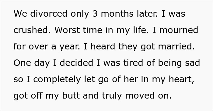 Text excerpt about a man crushed after wife cheats, describing his emotional healing and moving on journey. - 4