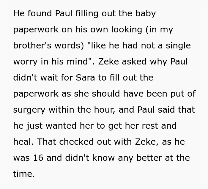 Text excerpt from a story about a lady seeking revenge involving convincing a wife to unknowingly name their baby after her. - 18