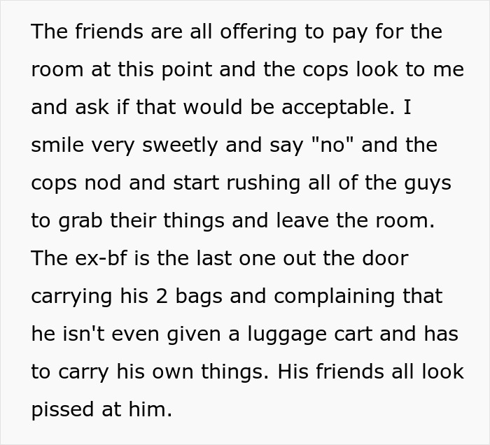 Hotel employee exposes cheating gold digger boyfriend, making him suffer while guests leave the room angrily.