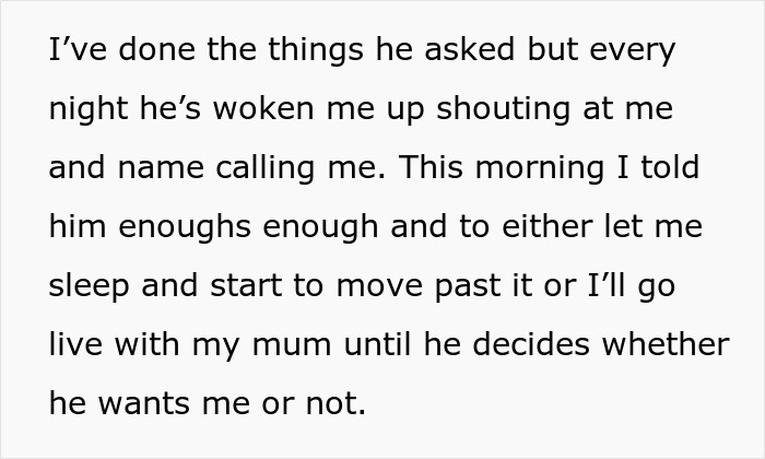 Text passage describing a woman facing verbal attacks and emotional distress in a troubled relationship. - 11
