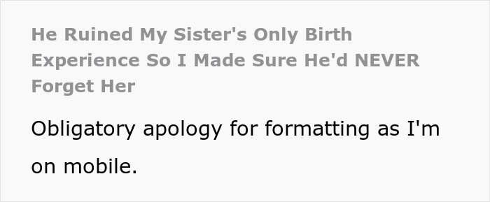 Woman gets revenge on sister's bad ex by convincing his wife to unknowingly name their baby after her. - 2