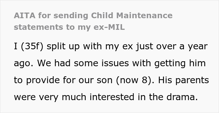Screenshot of a mom responding with child maintenance statements after accused of spending nonexistent money by ex’s family - 2