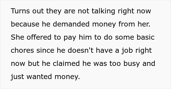 Woman frustrated after last attempt to share important news with dad who demanded money instead of help.