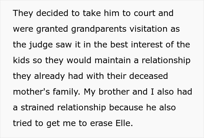 Text about grandparents granted visitation to protect kids from erasing late wife's memory, aunt opposes replacement. Text about grandparents granted visitation to protect kids from erasing late wife's memory, aunt opposes replacement.